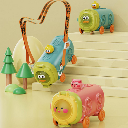 Kids Children 500ml Girls Boy Baby Bus Car Plastic Water Bottle Drink