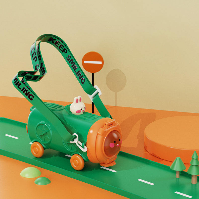 Kids Children 500ml Girls Boy Baby Bus Car Plastic Water Bottle Drink