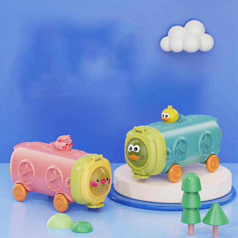 Kids Children 500ml Girls Boy Baby Bus Car Plastic Water Bottle Drink